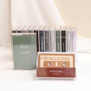 Retro Holzkassette Einladung - anpassbar