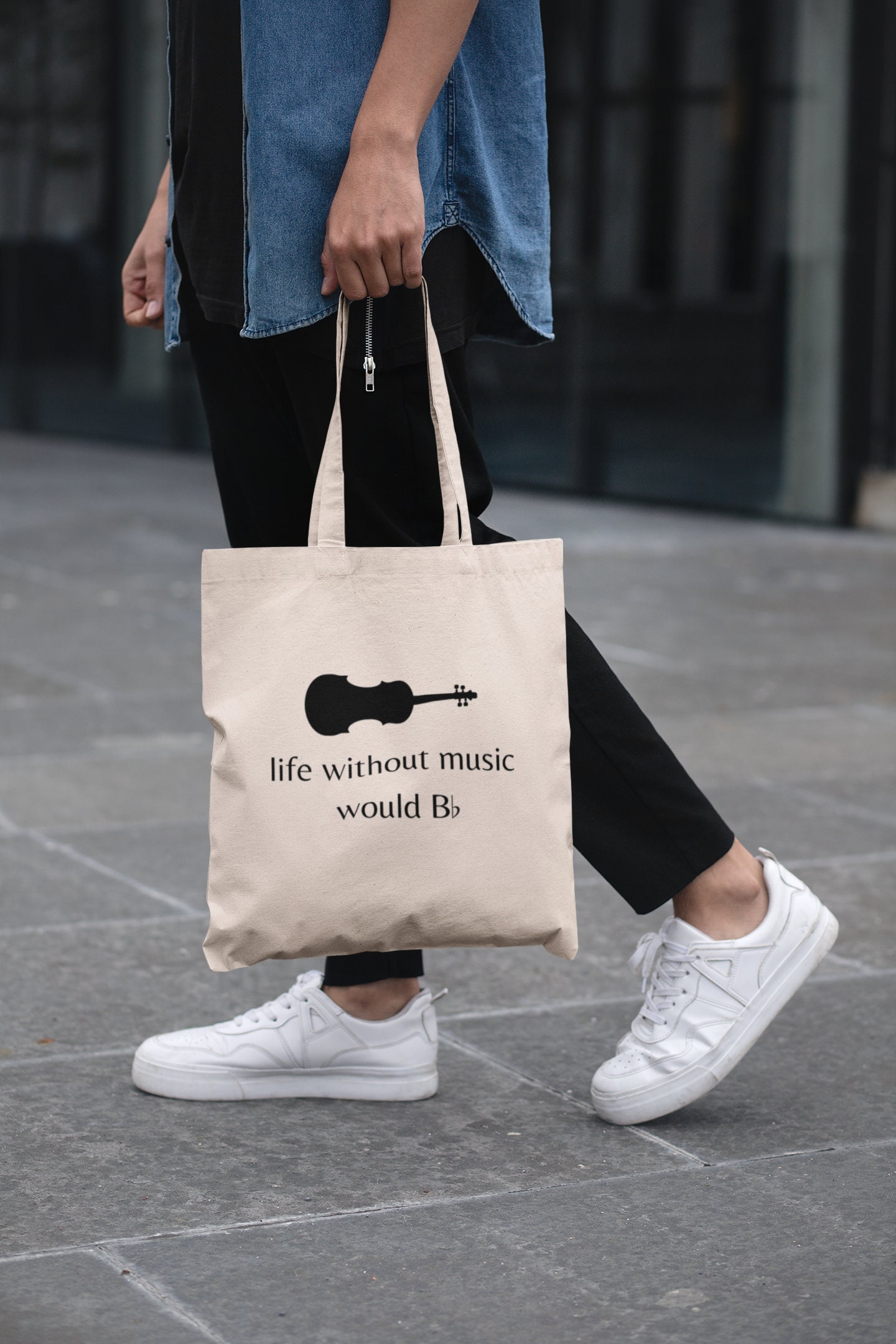 CafePress Alto Clef Alone Tote Bag Natural Canvas Tote Bag, Reusable  Shopping Bag