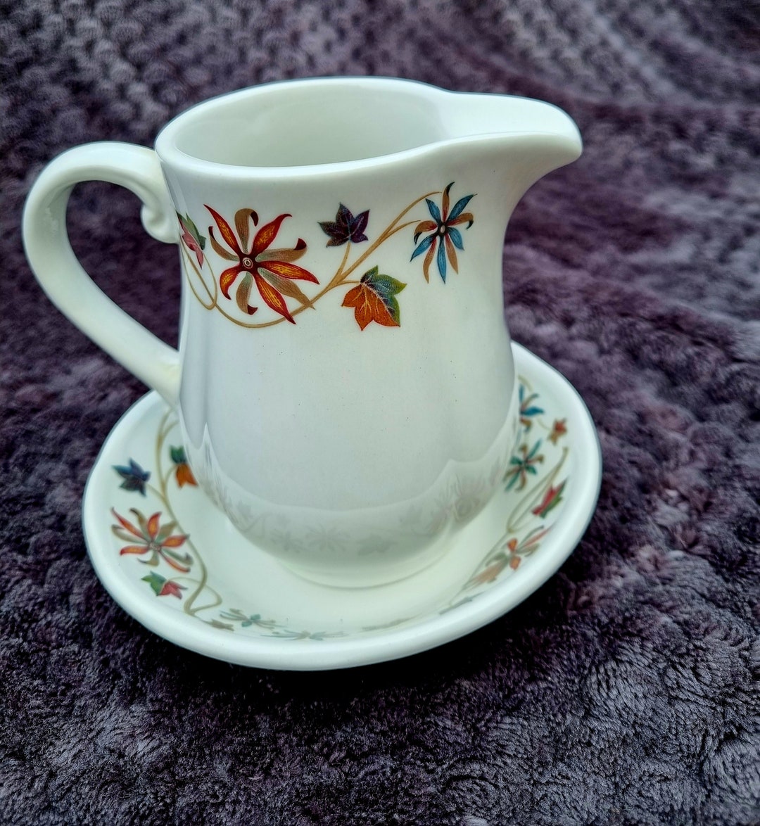 Dudson Duraline Milk Jug and Saucer Etsy