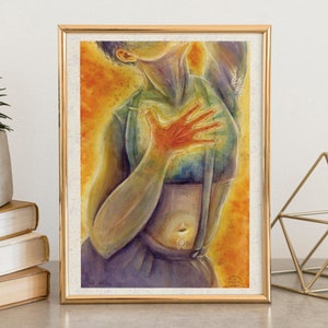 Print at home art print - Pride original art print - Pride watercolour art - Pride themed art - LGBTQ+ Art - Queer joy art - Queer art gift