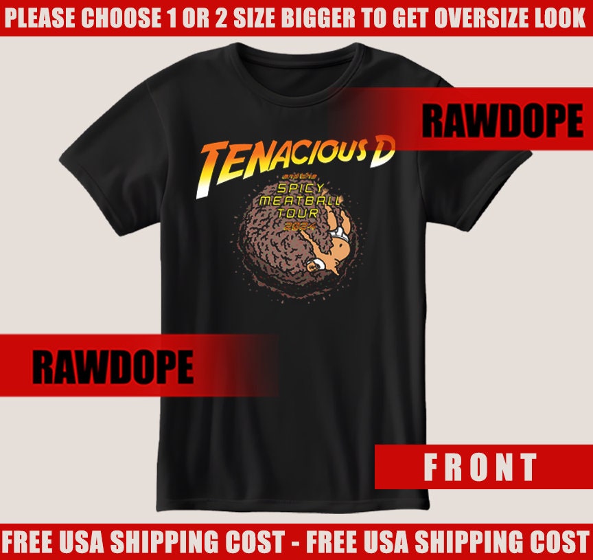 Tenacious D Tshirt Tenacious D 2024 Spicy Meatball Tour Shirt, Tenacious D Tour Tshirt