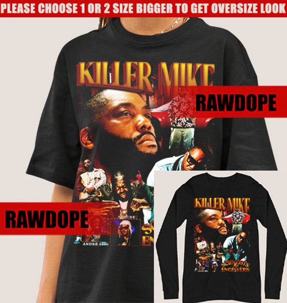 Killer Mike T-shirt Killer Mike Rapper Unisex Raptees Vintage Hip