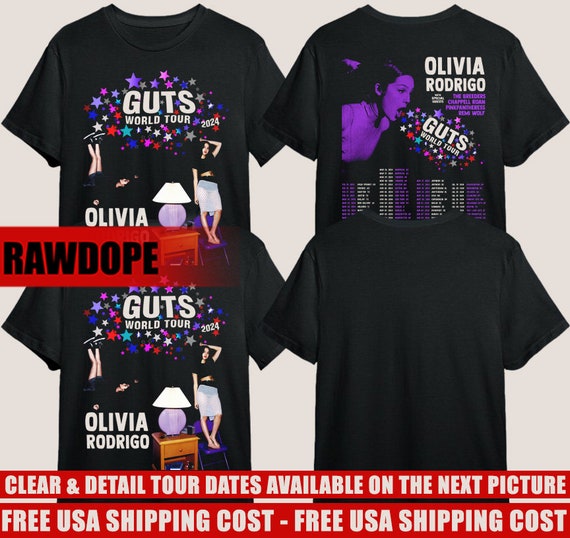 Olivia Rodrigo Album 2024 Merch, Olivia Guts Tour 2024 Sweatshirt
