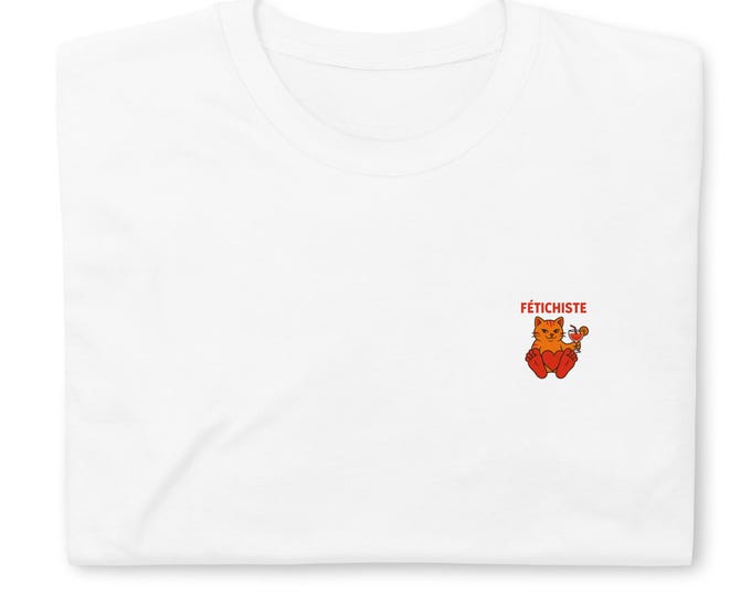 Unisex T-shirt "Fetishist & Cat at the Cocktail" – Provocative and sweet