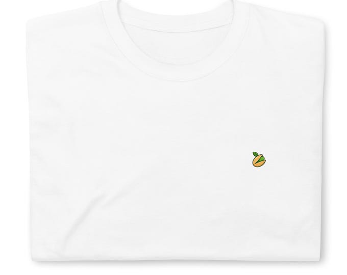 White Pistachio Logo T-Shirt – Premium Unisex Fit | Chic & Trendy Minimalist Style | DTG Printing