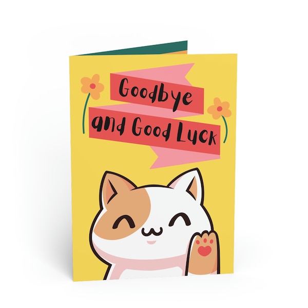 Purrfect Farewell Card