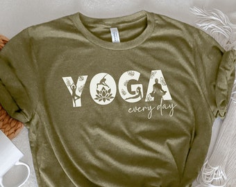 Yoga Shirt Women, Yoga Tshirt, Yoga Lover Shirt, Funny Yoga Gift, Meditation Shirt, Yoga Class Gift, Yogi Shirts Yoga Clothes Gift for Yogi