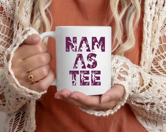 Mug, Yoga, Coffee Mug, Ceramic Mug, Cute Mug, Positive Vibes, Affirmation Mug, Self Love, Birthday Gift, Valentine's Day