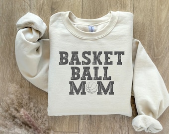 Basketball Mom Sweatshirt Basketball Mom Shirt Basketball Tshirt Gift For Women Sports Mom Crewneck Mothersday Gift For Her