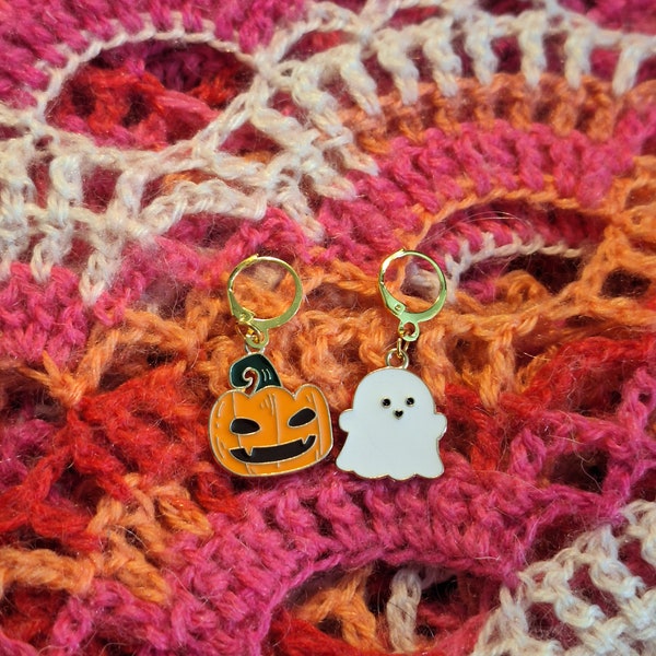 Marqueurs de mailles tricot et crochet | Anneaux marqueurs de point | Marqueurs de point / Halloween