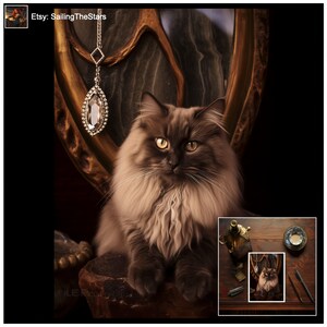 Carte d'anniversaire chat marron avec bijoux en quartz fumé pour maman mère tante grand-mère soeur épouse petite amie cousine meilleure amie petite amie