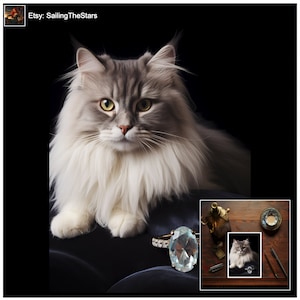 Carte d'anniversaire chat blanc avec bijoux en cristal de quartz transparent pour maman mère tante grand-mère soeur épouse petite amie cousine meilleure amie meilleure amie