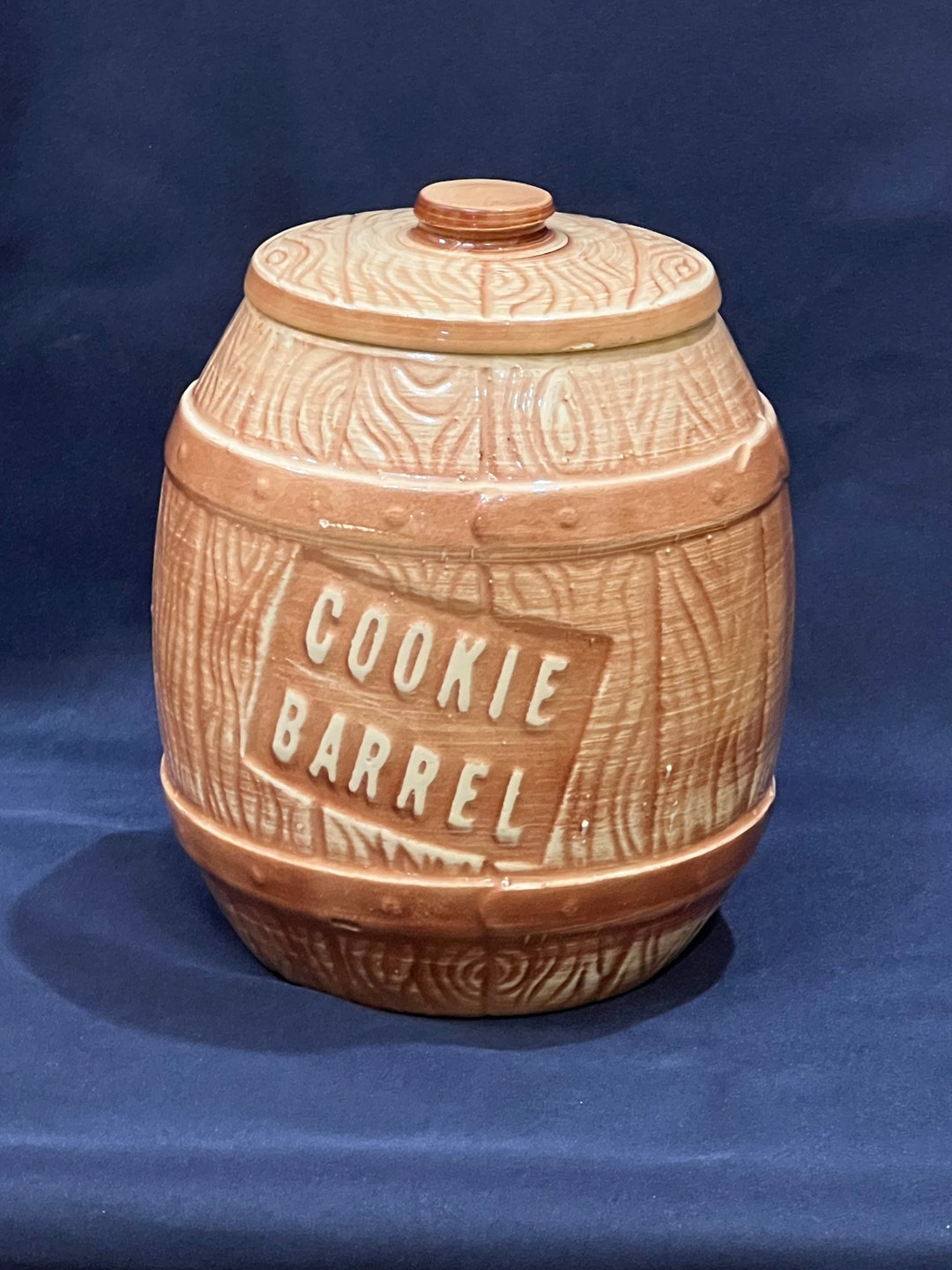 Cookie Barrel Cookie Jar Etsy