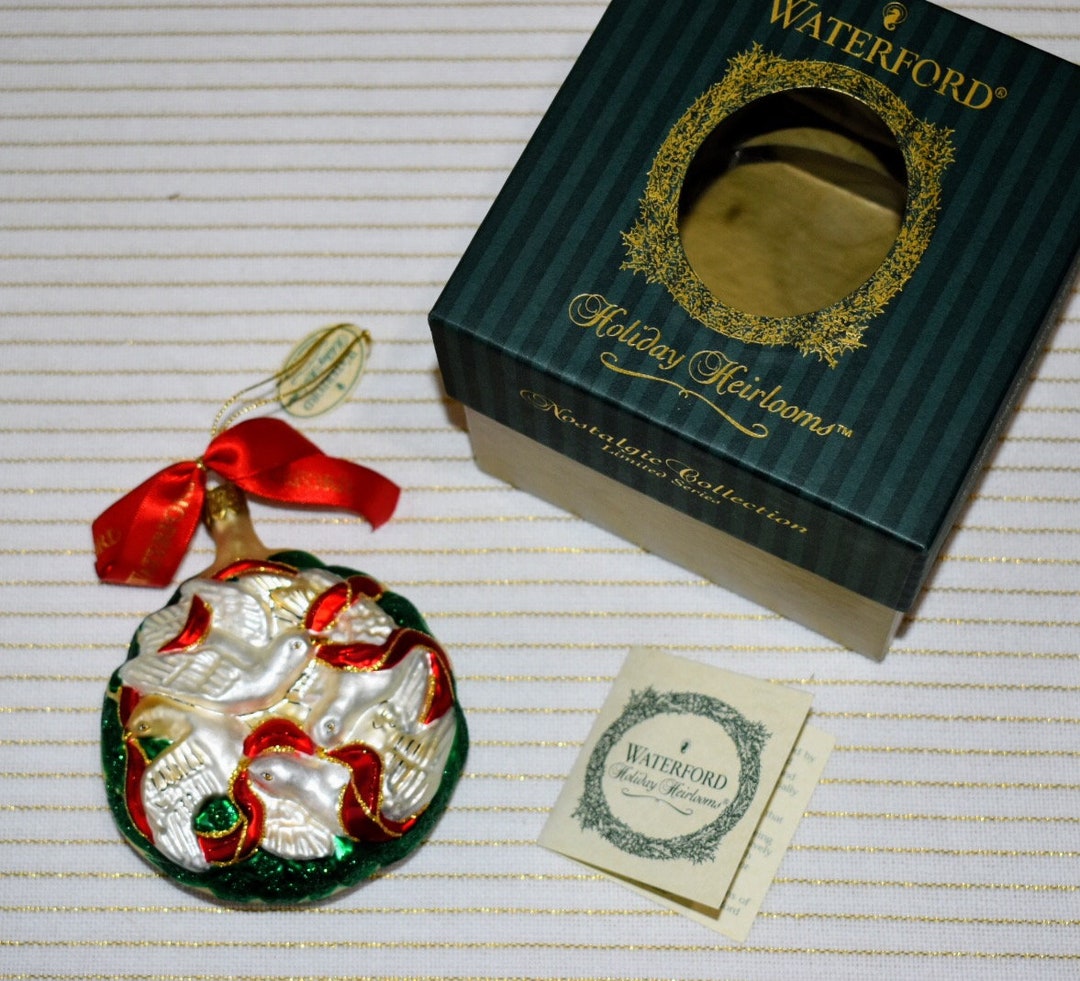 Waterford Crystal Holiday Heirlooms 4 Four CALLING BIRDS 12 Days Xmas ...