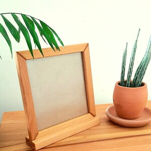 Small Wooden Picture Frame + Stand - Etsy