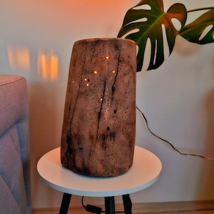 RECLAIMED Wooden Light -  Farmhouse Table Lamp & Floor Lamp - Relaxiton Gift