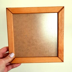 Small Wooden Picture Frame + Stand - Etsy