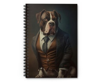 FurryGentleman spiral Notebook - Capturing Elegance and Style with Every Note, 118 pages, ruled