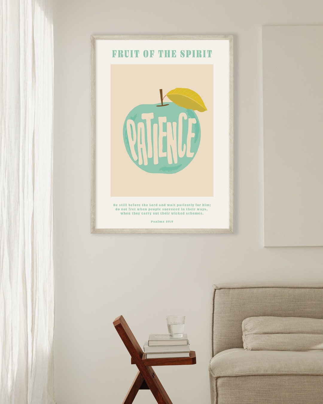 Fruit of the Spirit Printable Patience Bible Verse Wall - Etsy