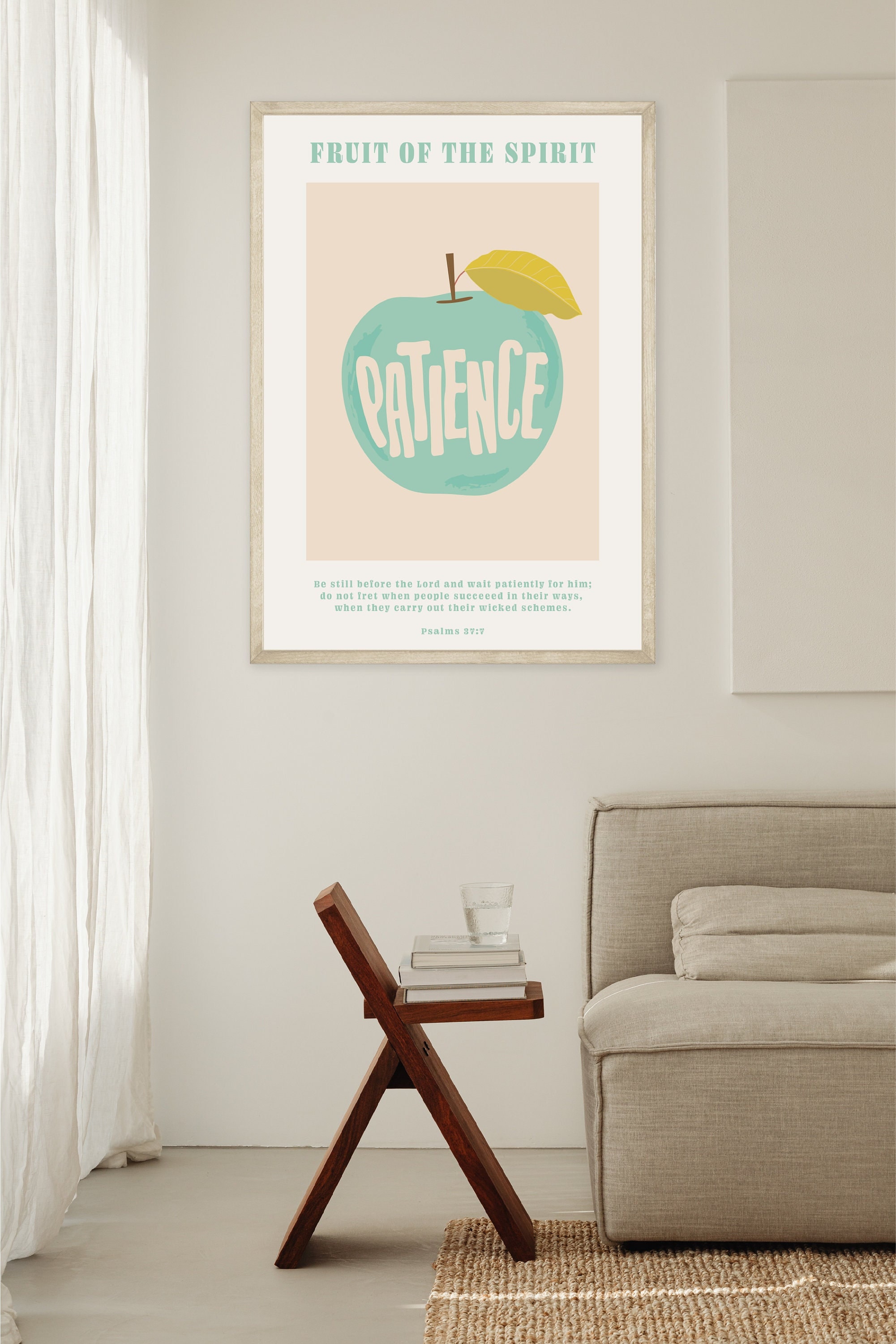 Fruit of the Spirit Printable | Patience | Bible Verse Wall Art ...
