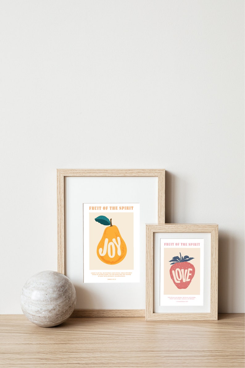 Fruit of the Spirit | Joy | Bible Verse Wall Art | Galatians 5 ...