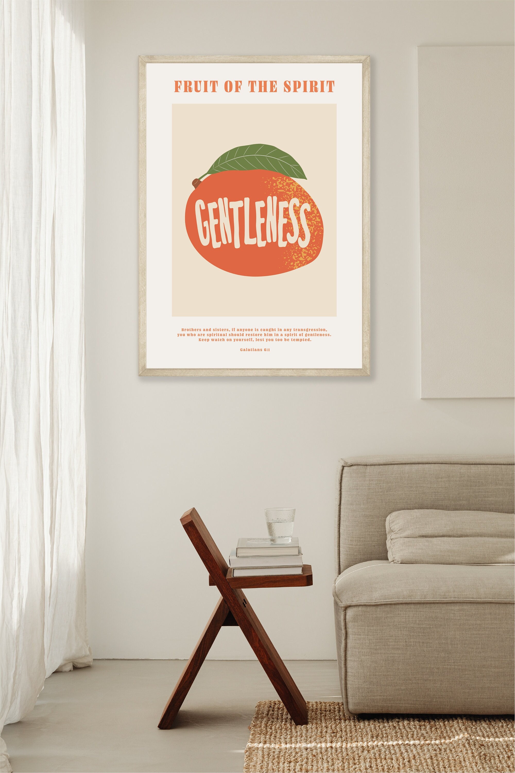 Fruit of the Spirit | Gentleness | Bible Verse Wall Art | Galatians 5 ...
