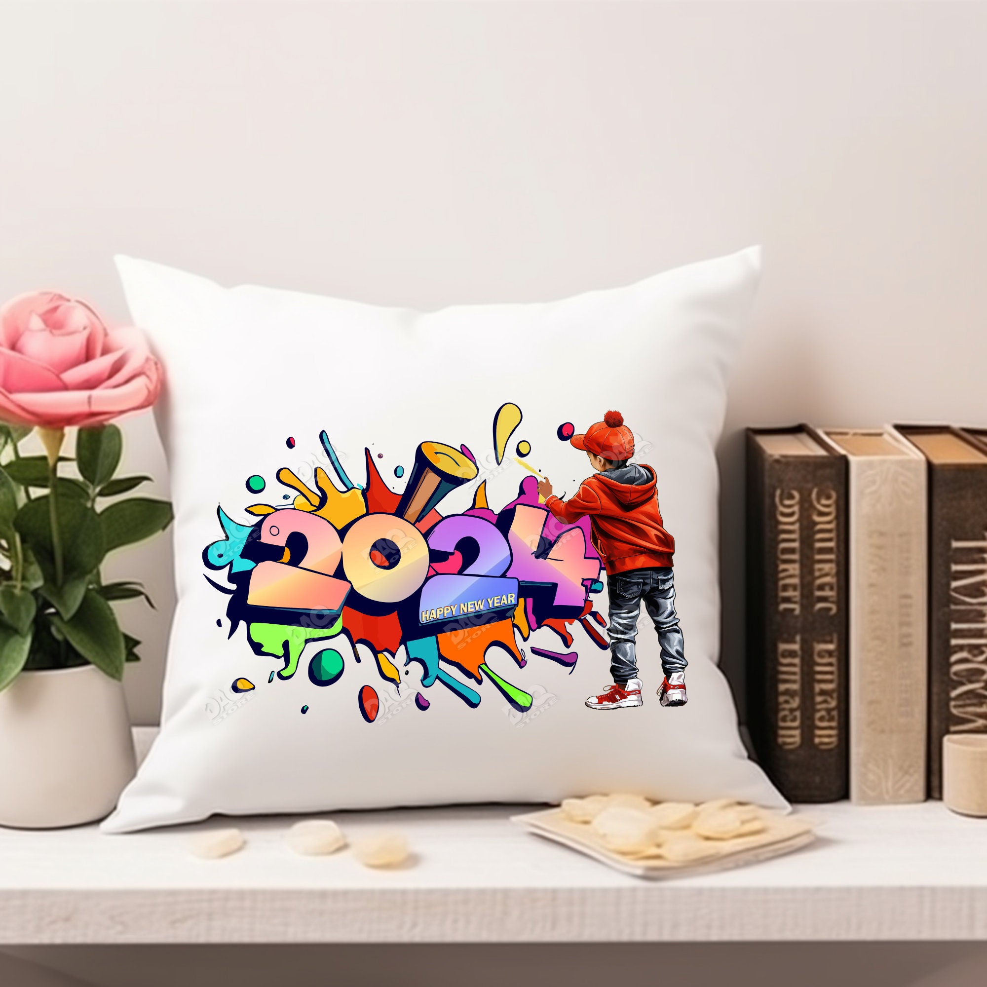 Happy New Year 2024 Graffiti Png Designchristmas 2024 Graffiti Boy