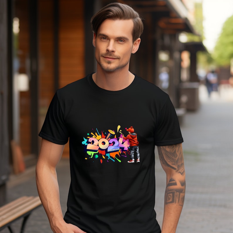 Happy New Year 2024 Graffiti Png Designchristmas 2024 Graffiti Boy