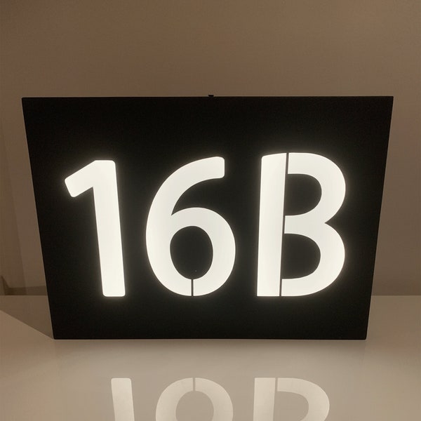 Street Number Led Sign Etsy