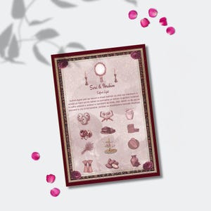 Sofreh Aghd Wedding Program: Persian Ceremony Explanation Card (Digital Download, 5x7 inches, Canva Template)