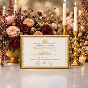 Personalized Shahada Certificate: Muslim Revert Gift (Digital Download)