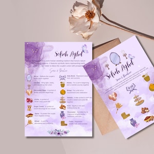 Sofreh Aghd Wedding Program Template, Sofreh Aghd Persian Wedding, Sofreh Aghd Iranian Wedding, Sofreh Aghd Explanation Card, Aghd Items