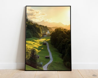 Poster - Landscape - Alps | Mural Printed | High end photo printing | Premium print matte | different sizes | without frame