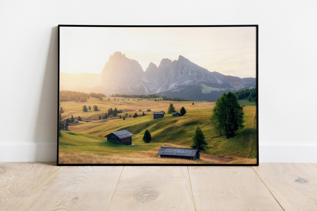 Mural Seiser Alm South Tyrol Wall Pictures Living Room Decoration ...