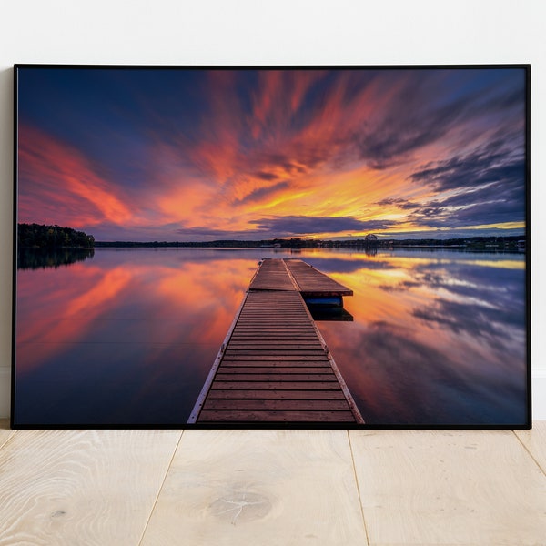 Poster - Landschaft - Sonnenuntergang | Wandbild gedruckt | High End Fotodruck | Premium Print matt | verschiedene Größen | ohne Rahmen
