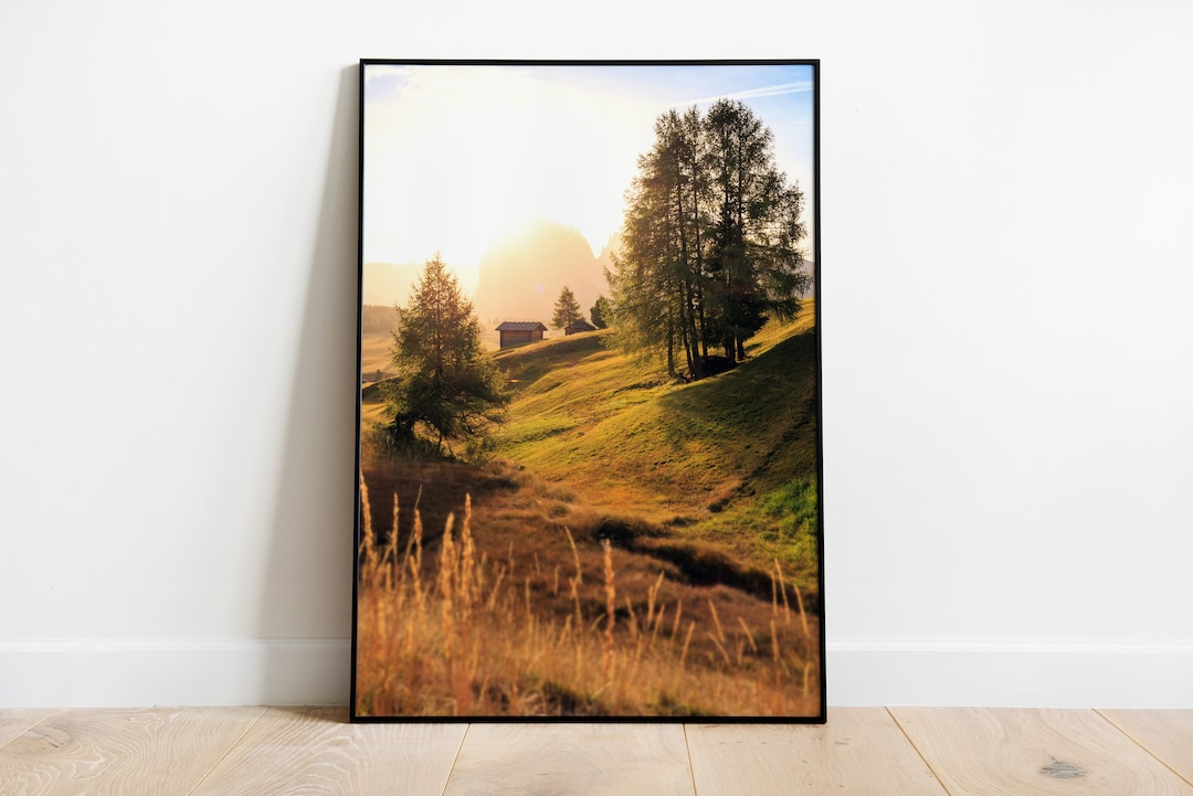 Wandbild Seiser Alm Südtirol | Wandbilder Wohnzimmer Deko | Natur ...
