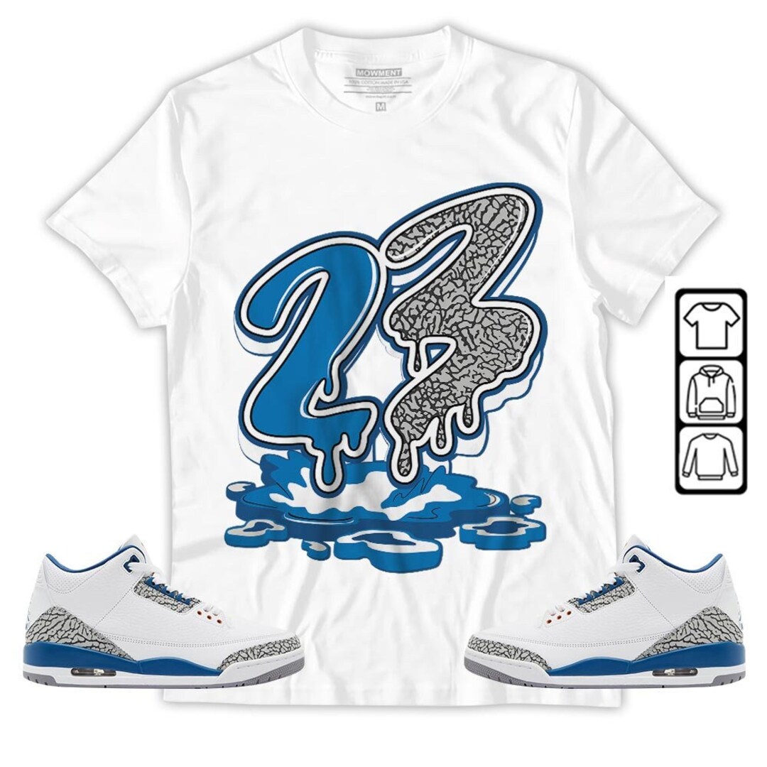 23 Drip Unisex Sneaker Shirt Match Wizards 3s Tee Jordan - Etsy