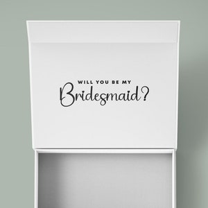 Will You Be My Bridesmaid | Bridesmaid Gift Box Decal | SVG, PNG, JPG, eps, dxf | Bride Proposal Box Design | Personalized Hen's Party Gift