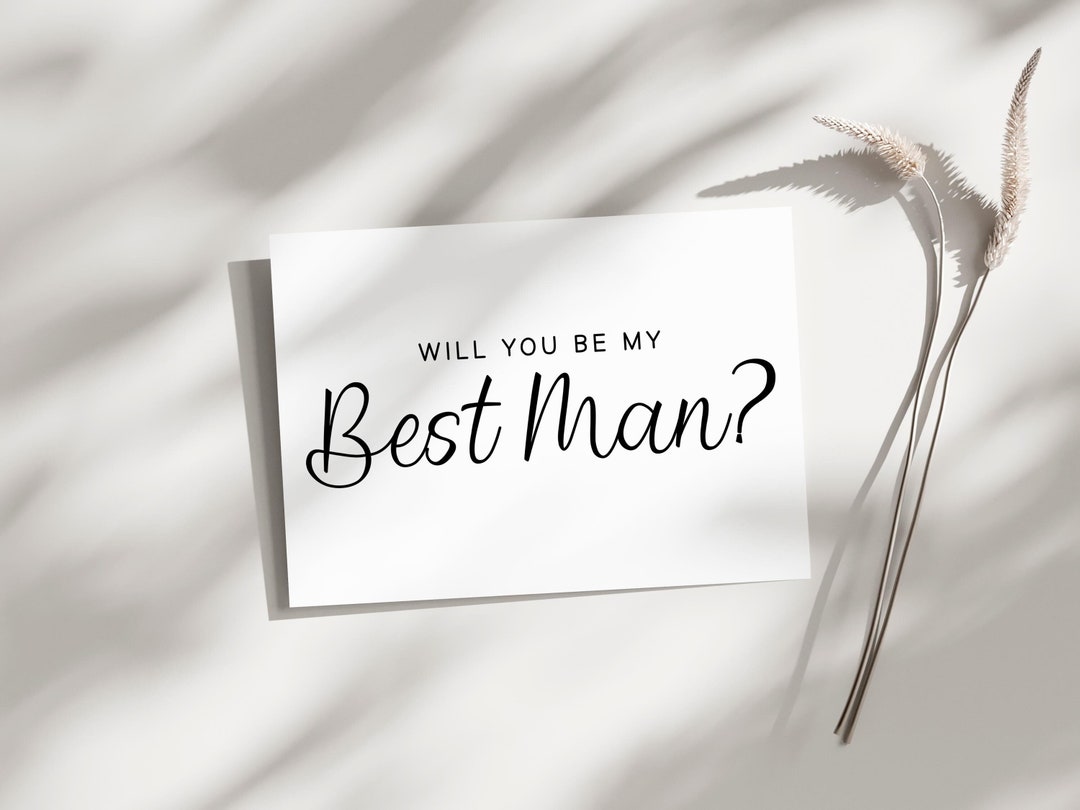 Will You Be My Best Man | Gift Box Decal | SVG, PNG, JPG, Eps, Dxf