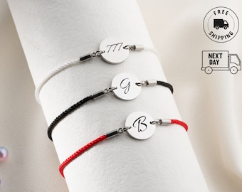 Custom Initial Letter Bracelet ,Partners Matching Bracelets , Personalized Gift, Symbol Charm Bracelet, Dainty Monogram letter