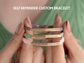 Custom self-reminder friendship bracelet, Personalized matching bracelet, Remember who the fuck you are, Don't let the hard days win