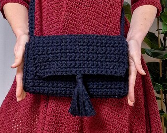 Maven Crossbody Purse Crochet Pattern: Basic Made-to-Measure Bag (PDF Download+Tutorial)