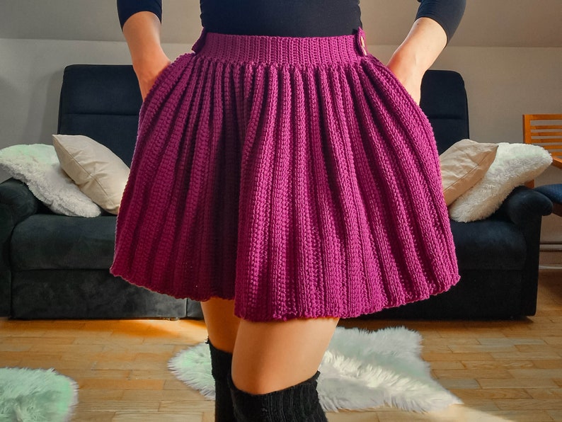 Treble Twirl Crochet Skirt Pattern PDF Download YouTube Video Tutorial Sizes XS-2XL DIY Fashion Easy-to-Follow Instructions image 2