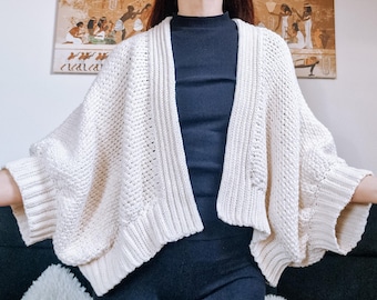 Cloud Cocoon Cardigan Crochet Pattern | Pdf Download | XS-XL | Cozy Handmade Sweater | DIY Crochet Garment