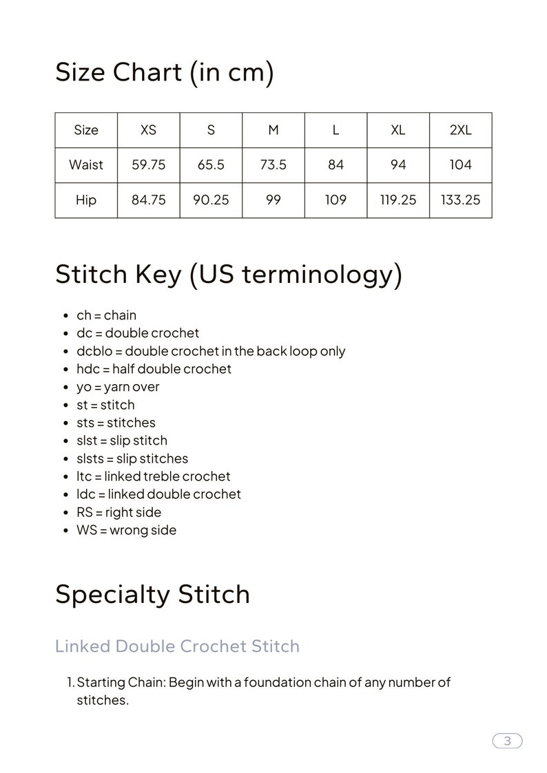 Treble Twirl Crochet Skirt Pattern PDF Download YouTube Video Tutorial Sizes XS-2XL DIY Fashion Easy-to-Follow Instructions image 8