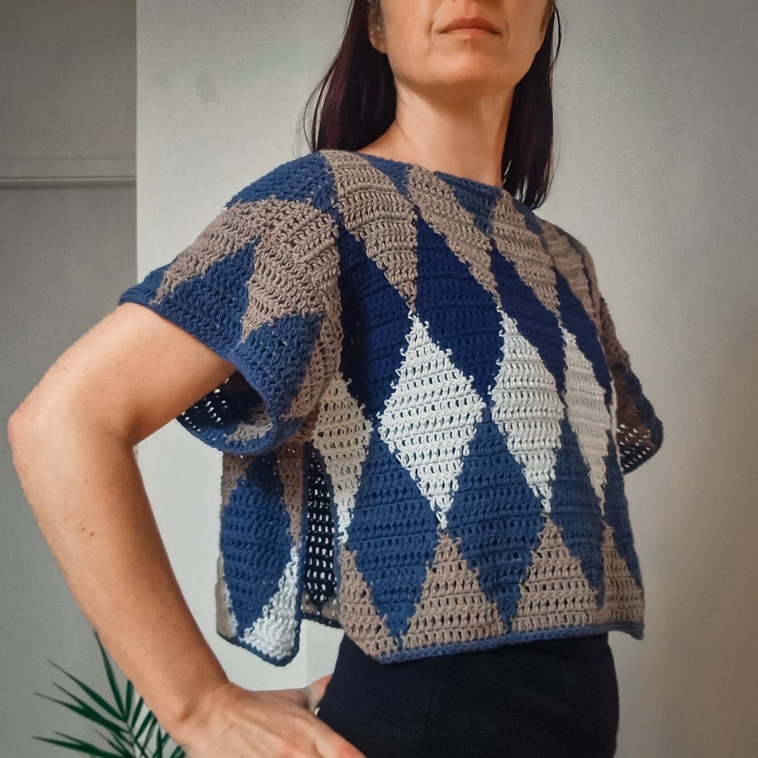 Color Fusion Diamond Top Pattern | PDF Download | DIY Fashion ...