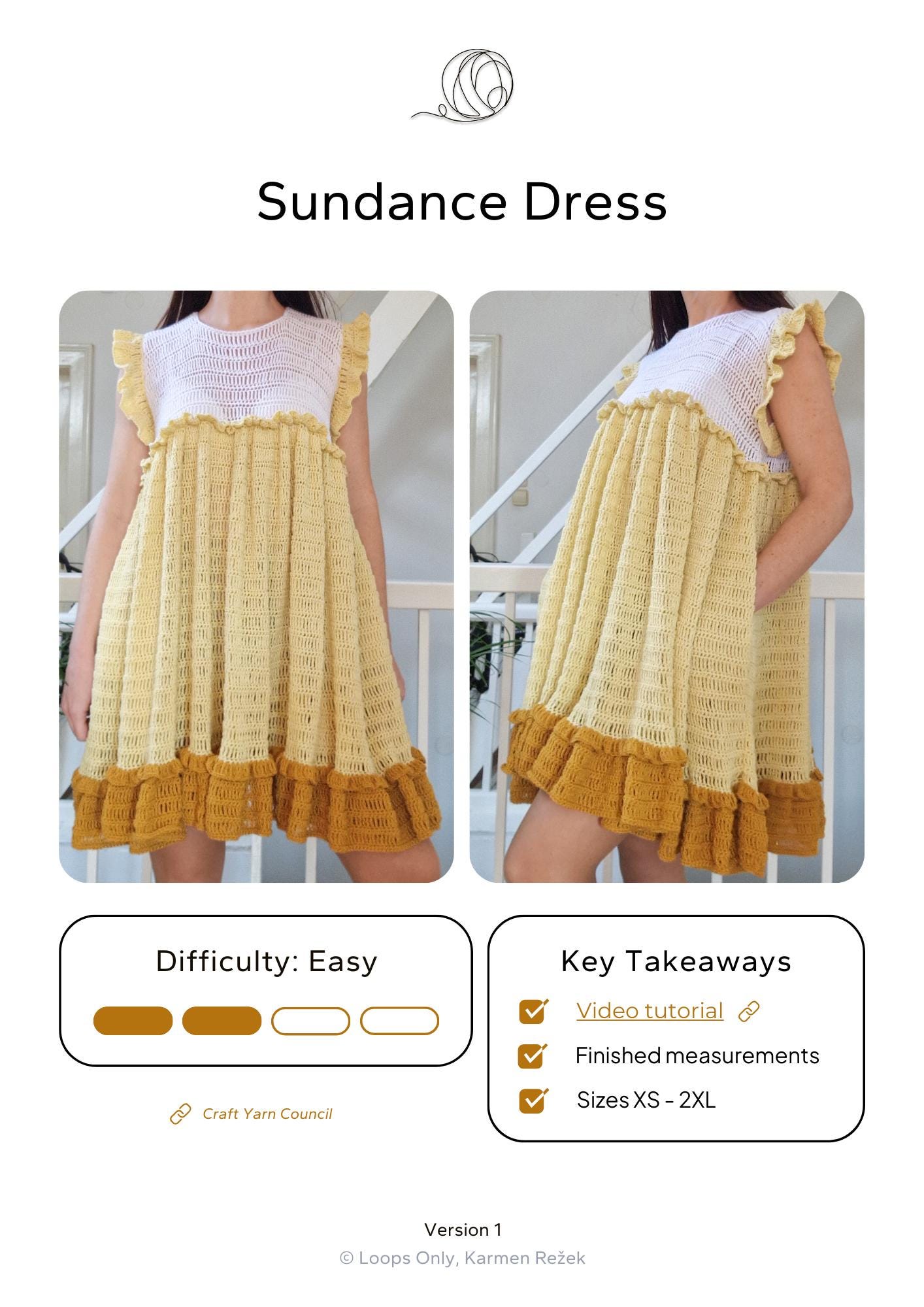 sundance lilith crochet dress LILITH Crochet Top/Dress Pattern by Crafter's Muse