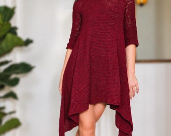 Sway Dress Crochet Pattern: Easy Oversized Dress with A-Line Drape (PDF Download+Tutorial)