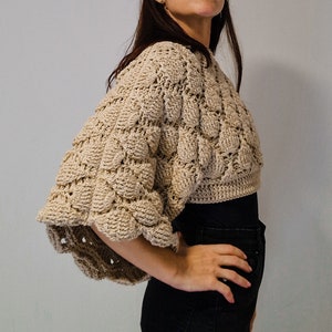 Figs Crochet Oversized Crop Sweater | YouTube Video Tutorial | PDF Digital Download | Modern and Trendy | Handmade Cozy Fashion