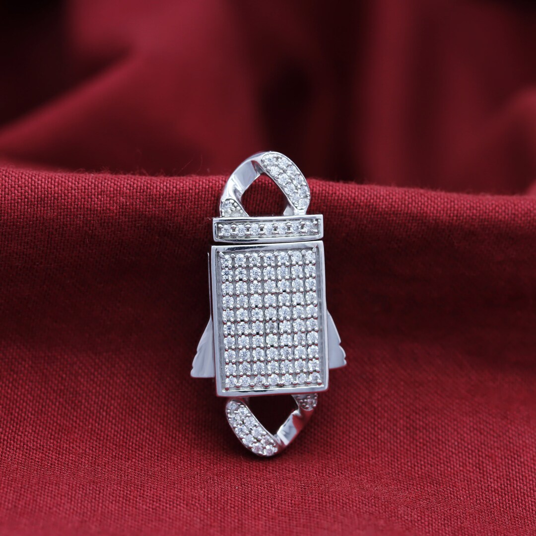 Box Clasp Lock for Jewelry Making Brilliant Round Cut Simulant Etsy